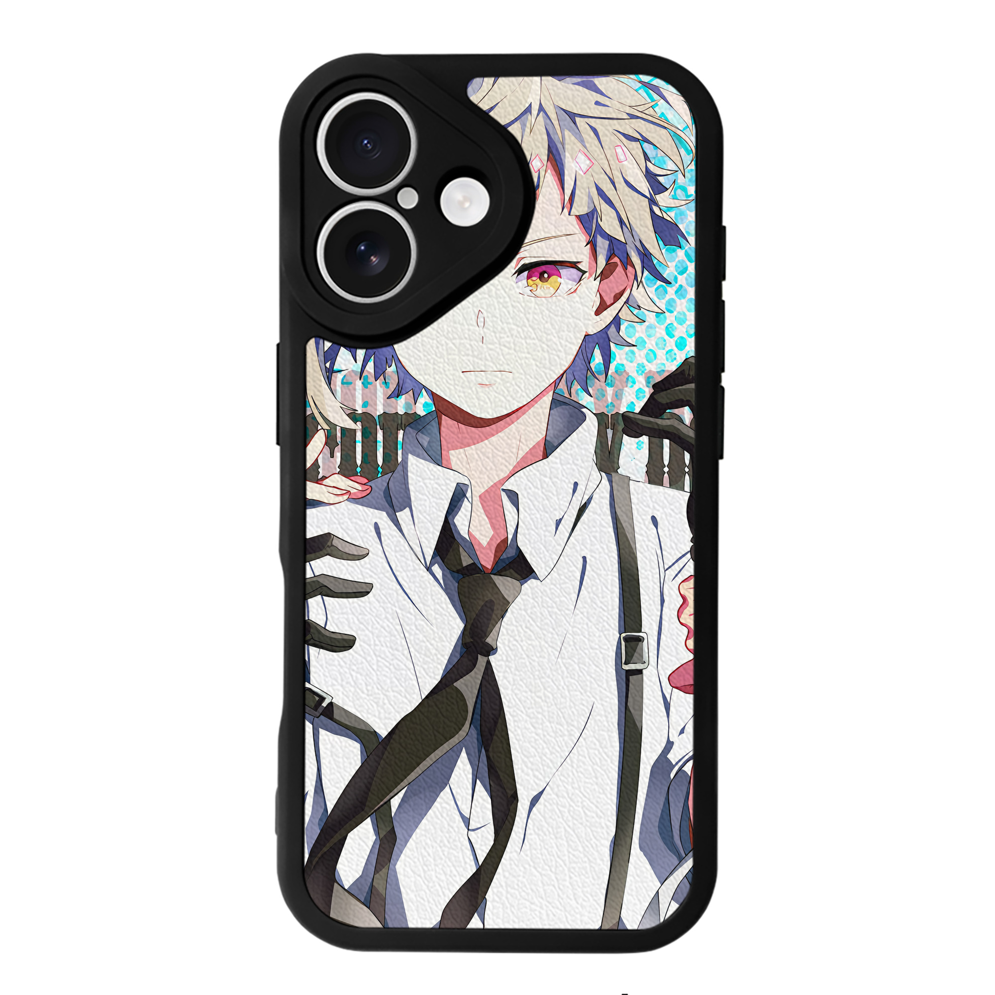 （画像用） 文豪ストレイドッグス Bungo Stray Dogs 【iPhone 16シリーズ対応】シリコンスマホケース（レザー調） 材質：シリコン